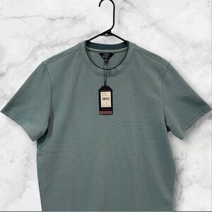 Ben Sherman Slate Blue Short Sleeve Tee size medium textured crew neck